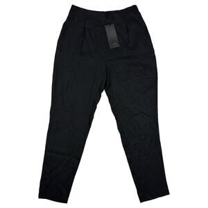 Vetta Size XS Cigarette Pant Timeless Capsule Tencel Side Zip USA Black NEW